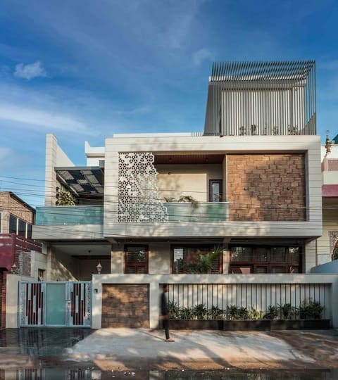 Modern villa built on a residential plot